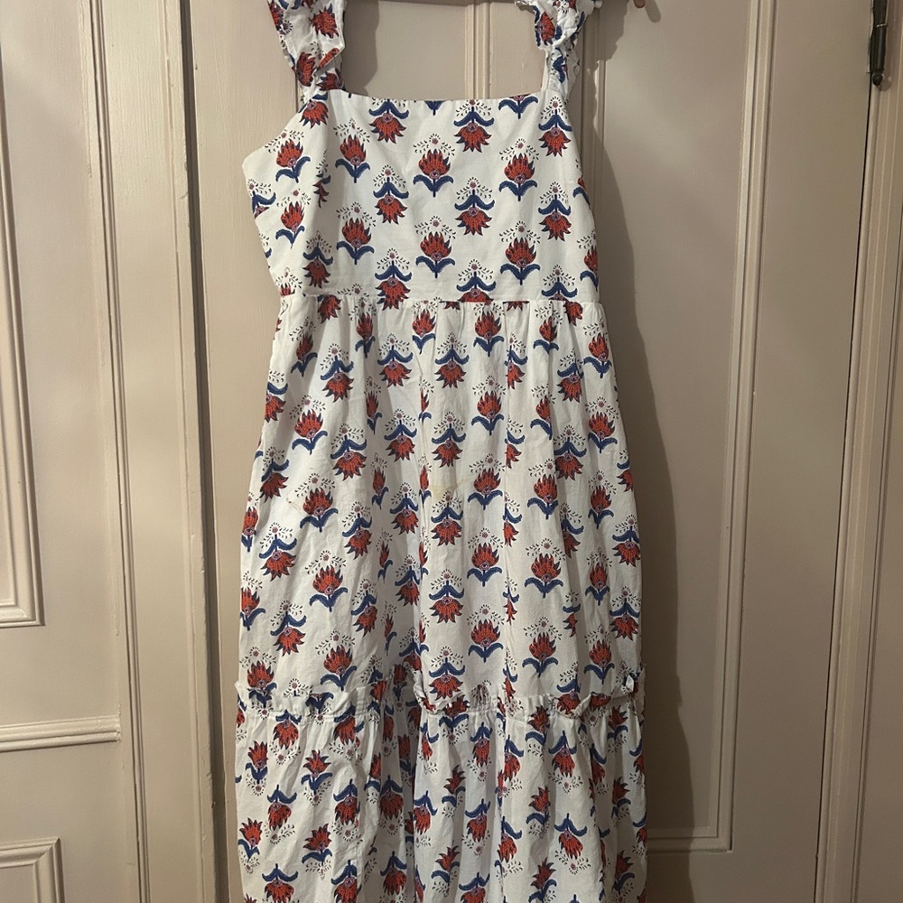 Jcrew Dress in White and Red